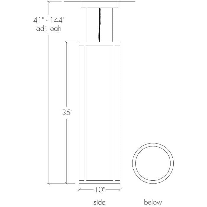 Duo 19438-SM Indoor/Outdoor Stem Mount Pendant By Ultralights Lighting Additional Image 2