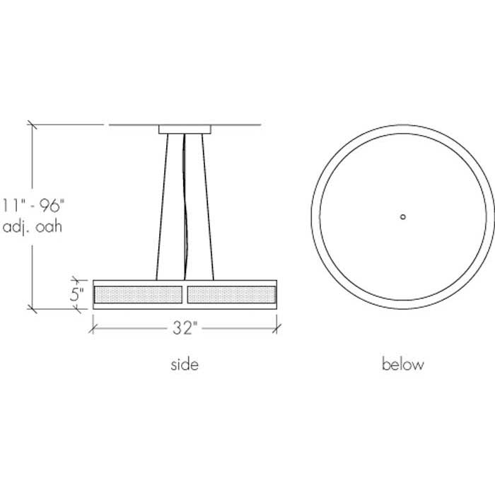 Duo 19441-32-CH Indoor/Outdoor Cable Hung Pendant By Ultralights Lighting Additional Image 1