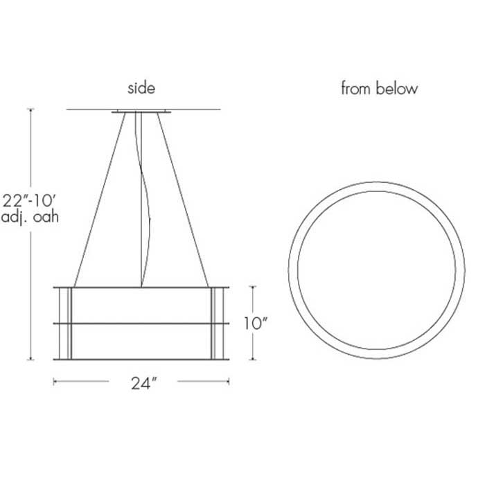 Ellipse 09176-SM Indoor/Outdoor Stem Mount Pendant By Ultralights Lighting Additional Image 1