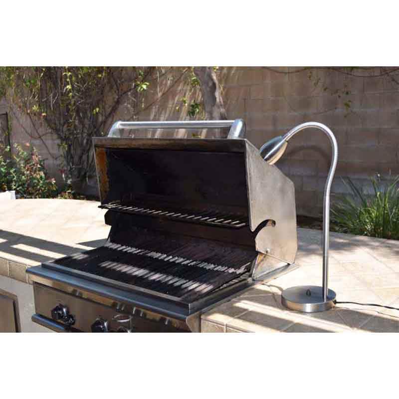 Focus Industries BQ-QC01 7W LED Quick Connect Series Threaded Egg Stainless Steel Barbecue Light 12V