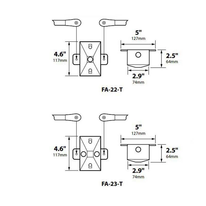 Focus Industries FA-22-T Series Tree Mount J-Box, Single Hole