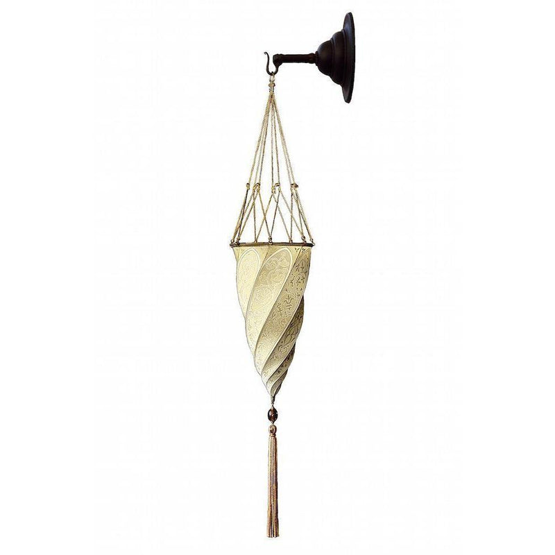 Fortuny 017-CE-2 Cesendello Decorated Silk Wall Sconce - 6-3/4"