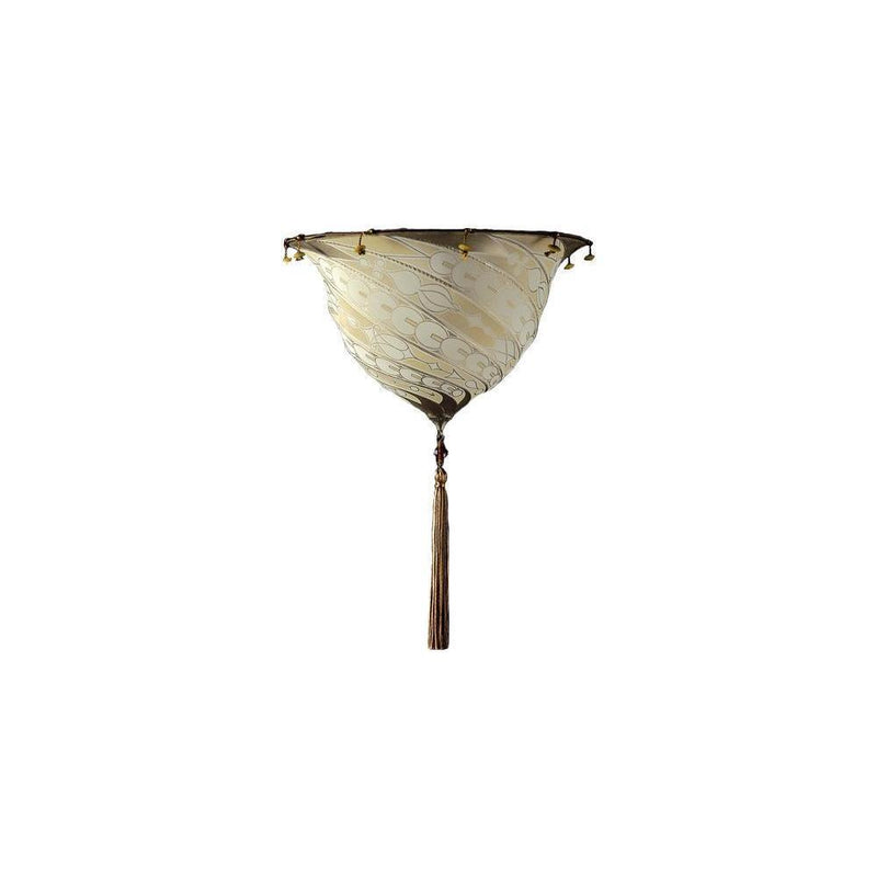 Fortuny 037-SK-2 Samarkanda Decorated Silk Flush Mounted - 14-3/8"