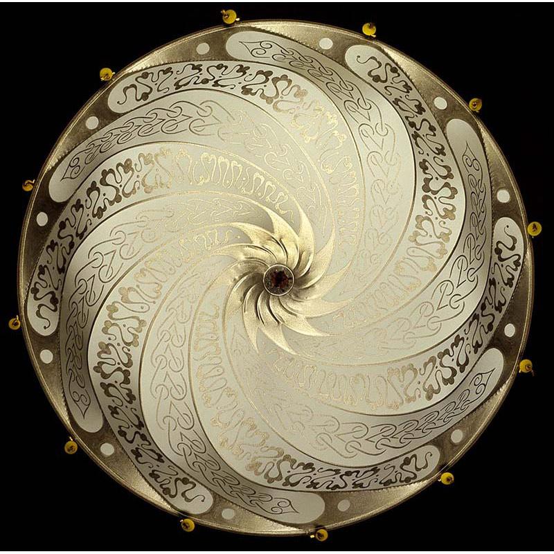 Fortuny 062-SA-2 Scudo Saraceno Medium Decorated Silk Flush Mounted 24 1/84" Additional Image 3