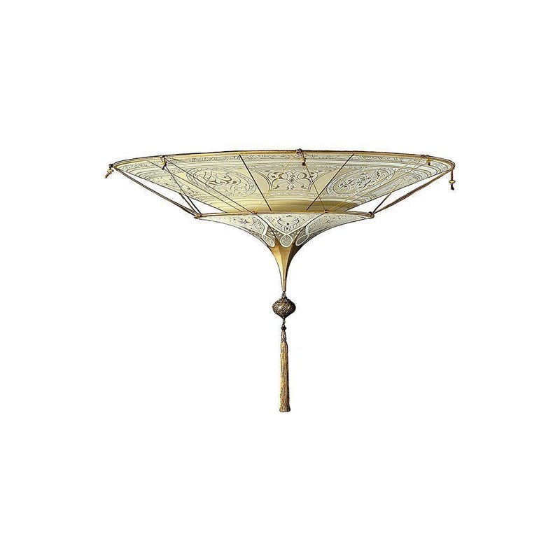 Fortuny 086-SH-2 Scheherazade 2 Tiers in Decorated Silk Flush Mount - 33-7/8"