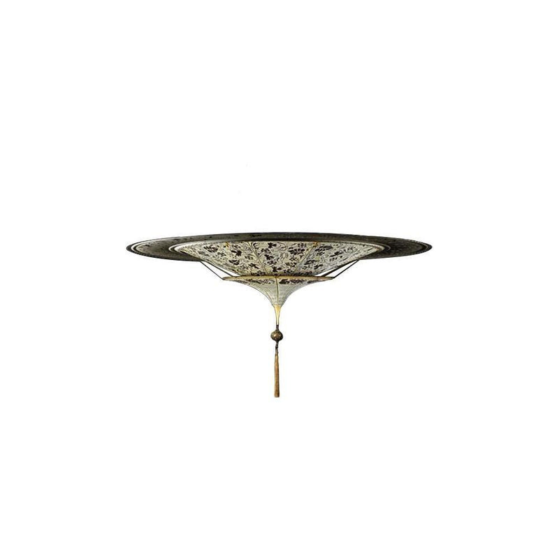 Fortuny 125-SHC-2 Silk Scheherazade 2 Tiers Floral with Metal Ring - 49-1/4"