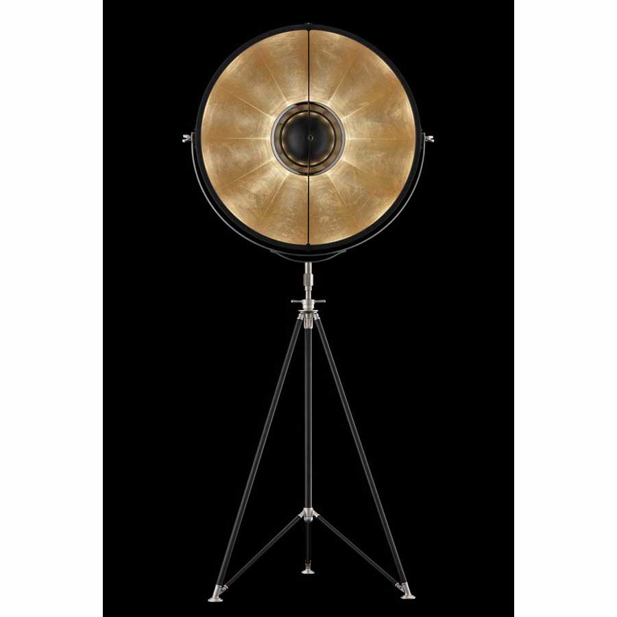 Fortuny DF76TRA-11 Studio 76 Tripod Black Stand Floor Lamp