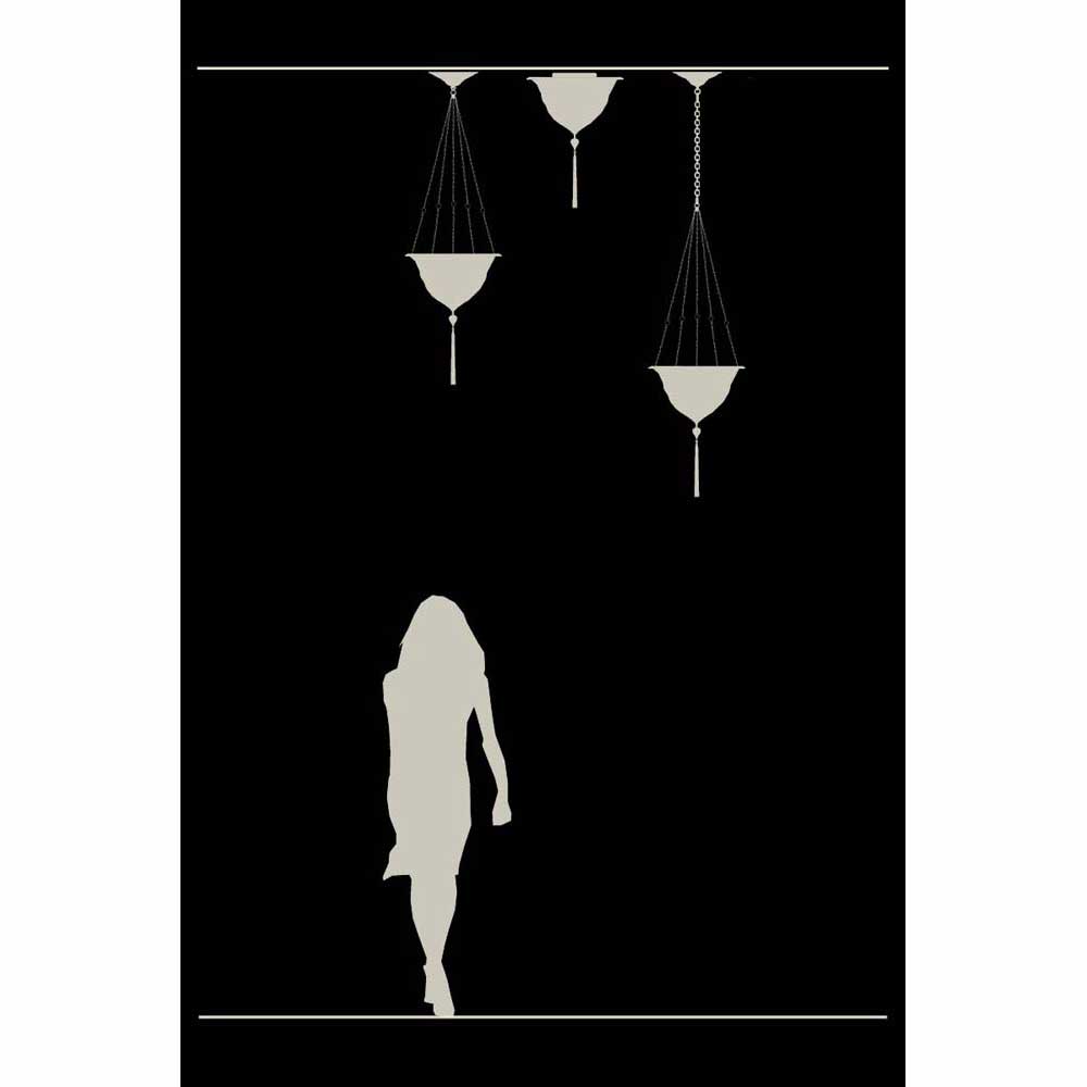 Fortuny G-041SK-2 Glass Samarkanda Flush Mounted - 16" Additional Image 4