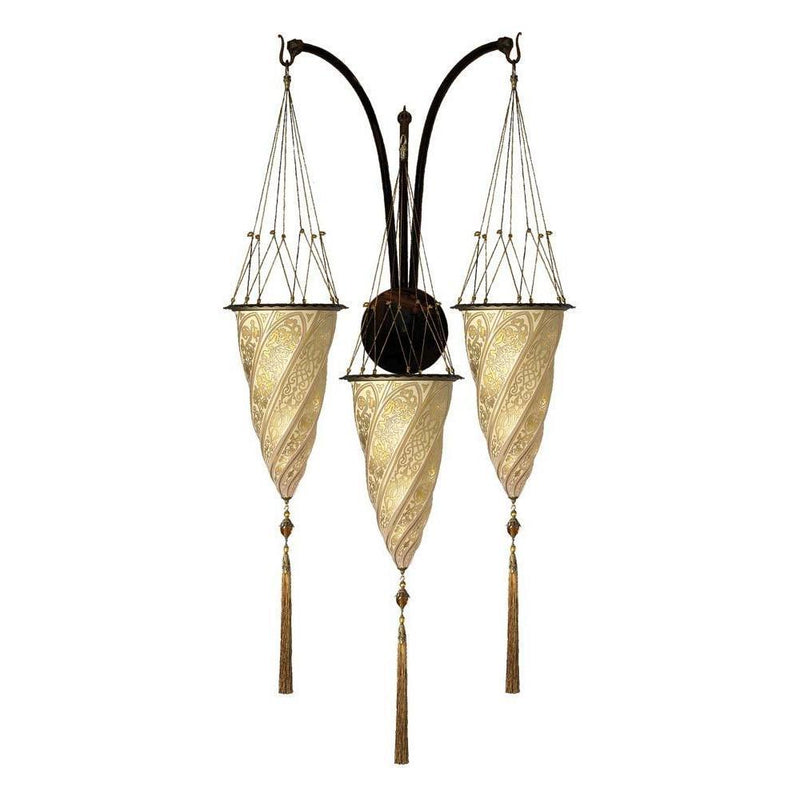 Fortuny G-CM-019-3 Glass Cesendello Triple Arc Wall - 7-1/2"
