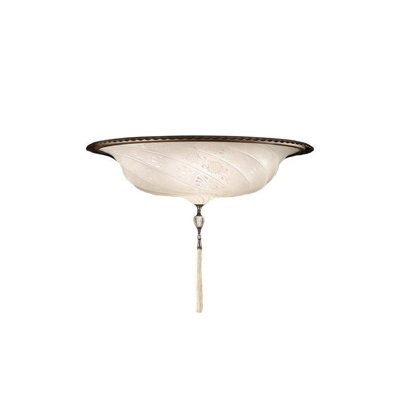 Fortuny G055SA-2 Small Scudo Saraceno Decorated Glass Flush Mounted - 21-1/2"