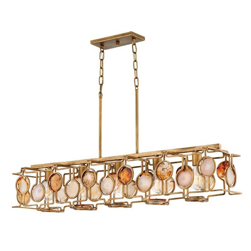 Fredrick Ramond FR40145BNG Chandelier Lucia Burnished Gold Pendant Lights