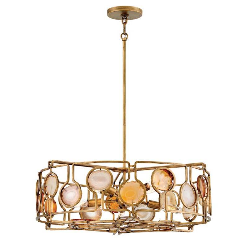 Fredrick Ramond FR40146BNG Chandelier Lucia Burnished Gold Pendant Lights