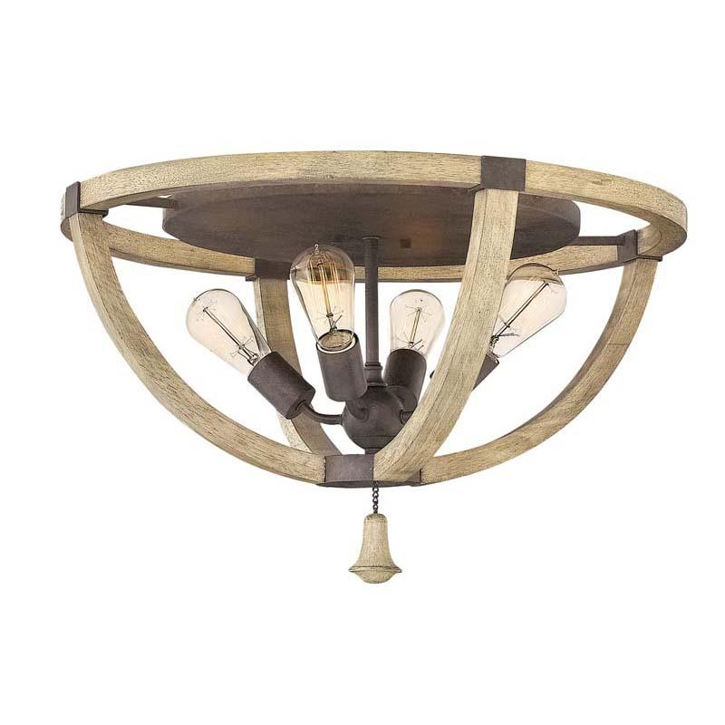 Fredrick Ramond FR40571IRR Foyer Middlefield Iron Rust Ceiling Lights