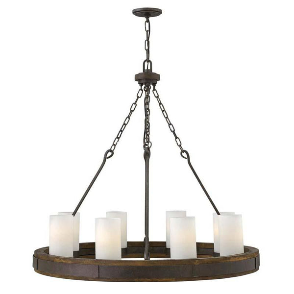 Fredrick Ramond FR48439IRN Chandelier Cabot Rustic Iron Pendant Lights