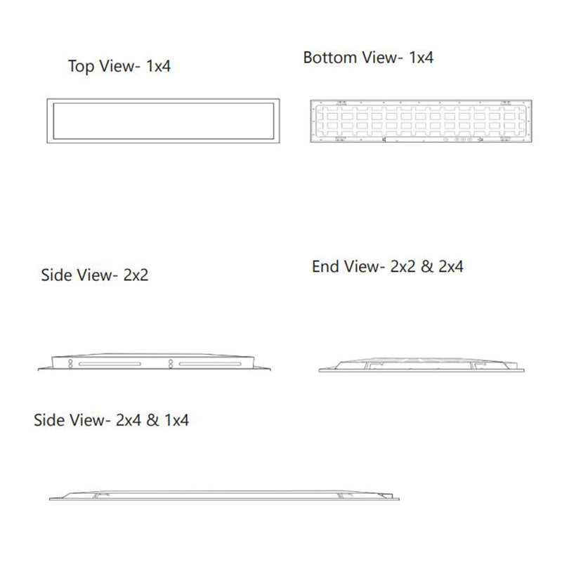 FSC Lighting FPB-AOK-L Series Adjustable Output LED Backlit Flat Panel