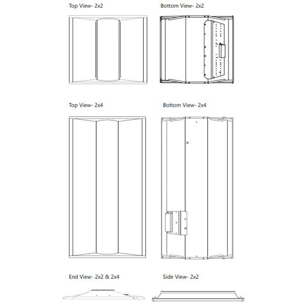 FSC Lighting L74-RFKW Series LED Troffer Kit