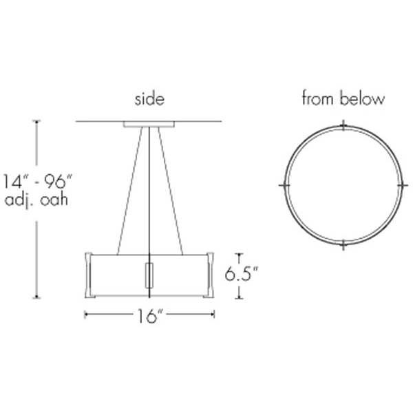 Genesis 11206-16-SM Indoor/Outdoor Stem Mount Pendant By Ultralights Lighting Additional Image 5