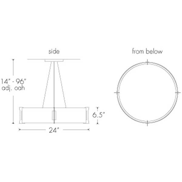 Genesis 11206-24-SM Indoor/Outdoor Stem Mount Pendant By Ultralights Lighting Additional Image 5