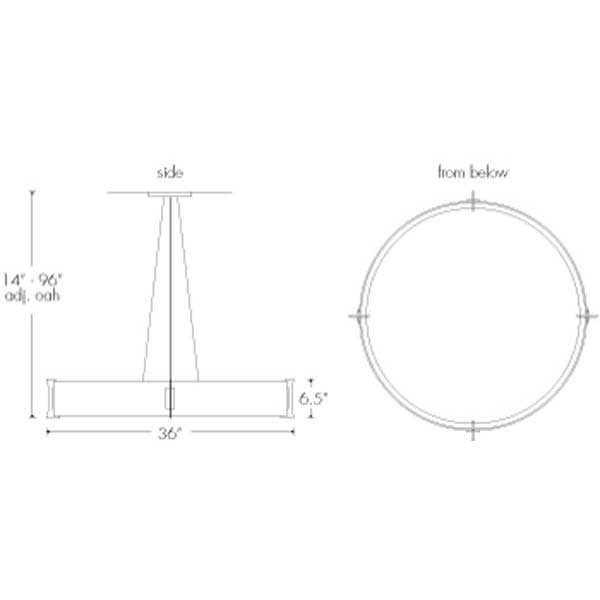 Genesis 11206-36-SM Indoor/Outdoor Stem Mount Pendant By Ultralights Lighting Additional Image 5
