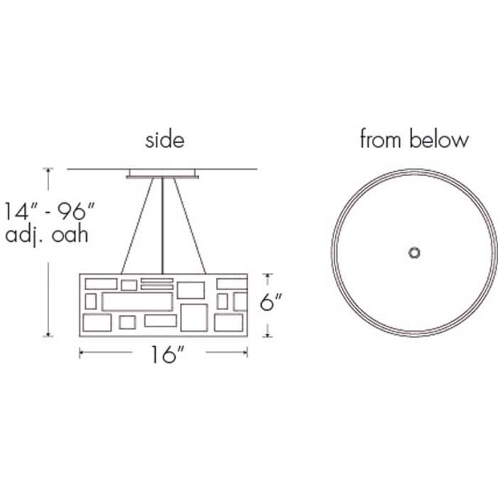 Genesis 11211-16-CH Indoor/Outdoor Cable Hung Pendant By Ultralights Lighting Additional Image 1