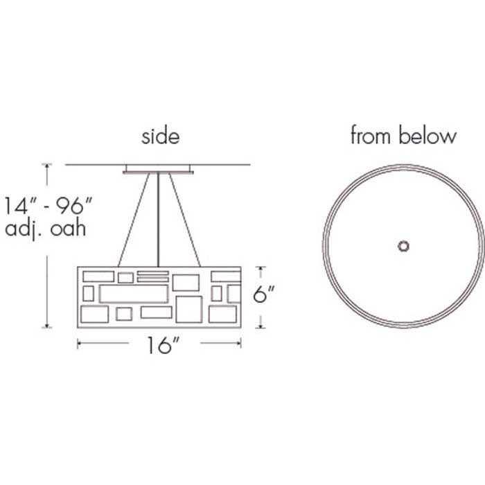 Genesis 11211-16-SM Indoor/Outdoor Stem Mount Pendant By Ultralights Lighting Additional Image 1