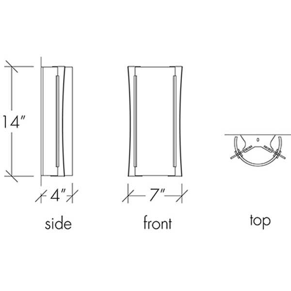 Genesis 15334-HM Outdoor Horizontal Mounting Wall Sconce By Ultralights Lighting Additional Image 1