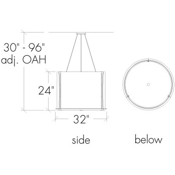 Genesis 15338-SFM Indoor/Outdoor Semi Flush Mount Pendant By Ultralights Lighting Additional Image 2