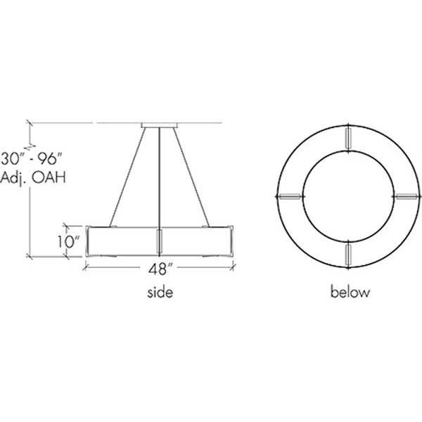 Genesis 15339-CH Indoor/Outdoor Cable Hung Pendant By Ultralights Lighting Additional Image 6