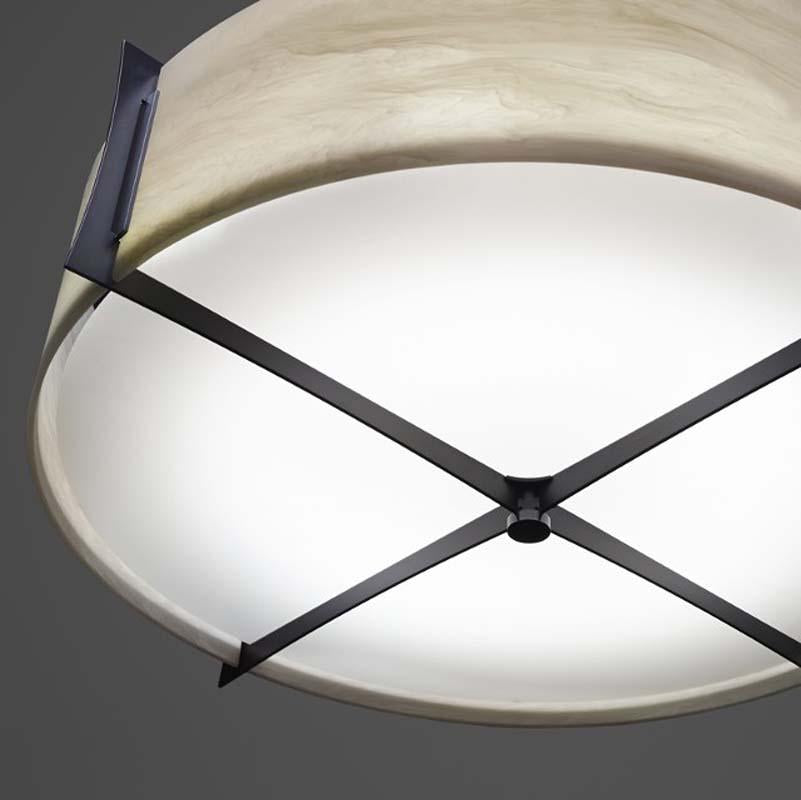 Genesis 17390-24-SFM Indoor/Outdoor Semi Flush Mount Pendant By Ultralights Lighting Additional Image 1