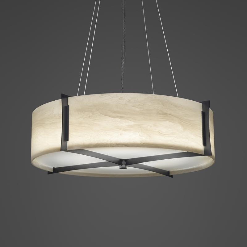 Genesis 17390-30-SFM Indoor/Outdoor Semi Flush Mount Pendant By Ultralights Lighting