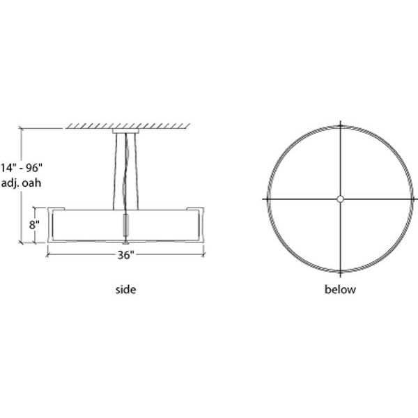 Genesis 17390-36-CH Indoor/Outdoor Cable Hung Pendant By Ultralights Lighting Additional Image 5