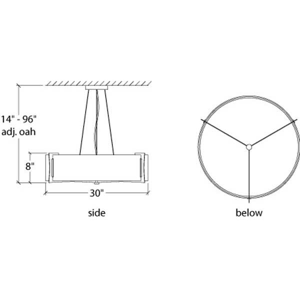 Genesis 17391-30-SM Indoor/Outdoor Stem Mount Pendant By Ultralights Lighting Additional Image 2