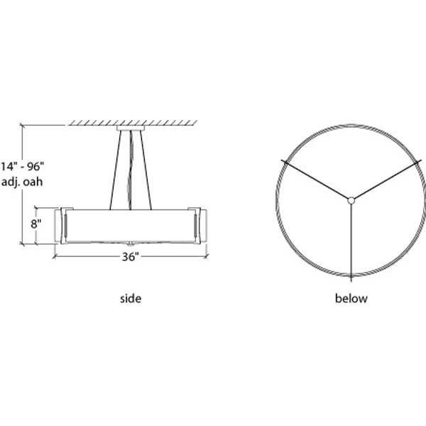 Genesis 17391-36-CH Indoor/Outdoor Cable Hung Pendant By Ultralights Lighting Additional Image 2