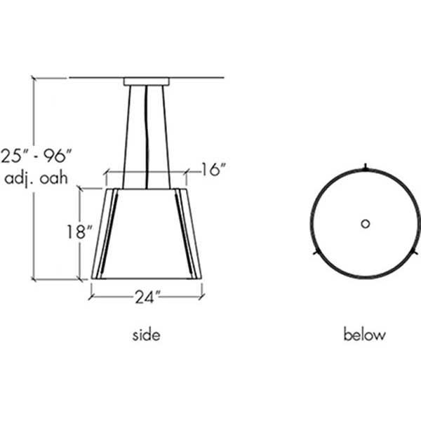 Genesis 19426-SM Indoor/Outdoor Stem Mount Pendant By Ultralights Lighting Additional Image 2