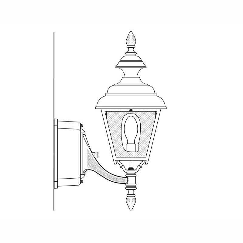 Hadco Urban Plymouth Arm Mount (9900) Outdoor Wall Lights
