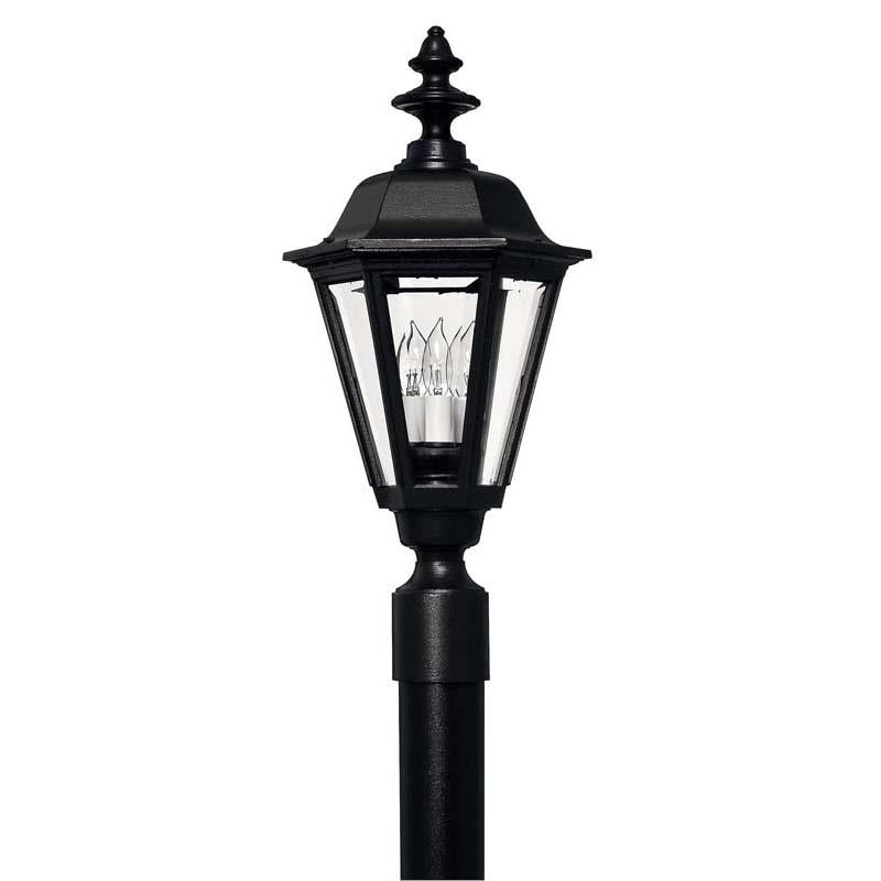 Hinkley 1441BK Outdoor Manor House Black Post Mount Lights