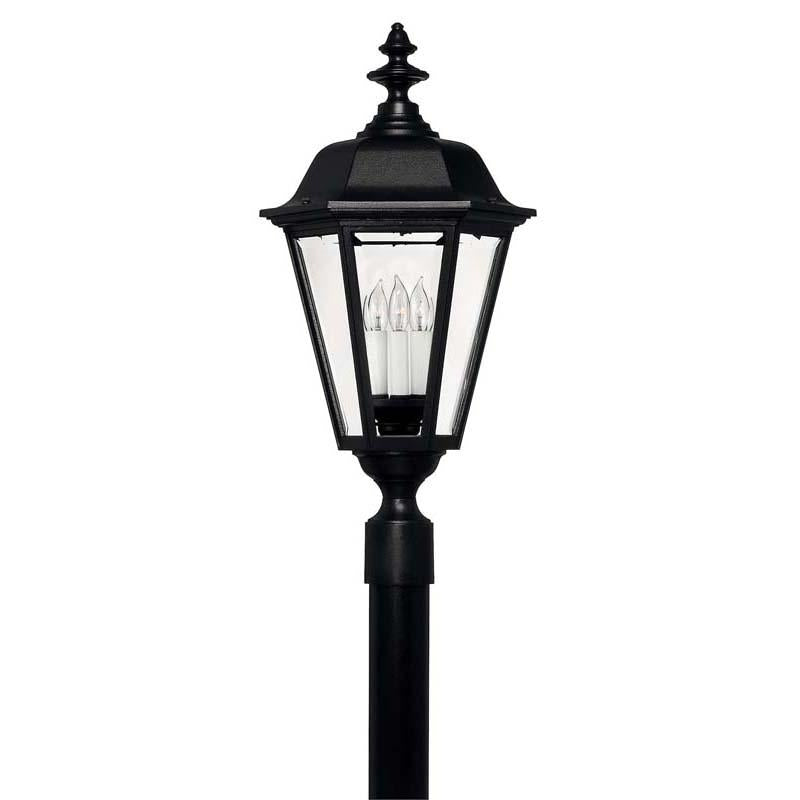 Hinkley 1471BK Outdoor Manor House Black Post Mount Lights