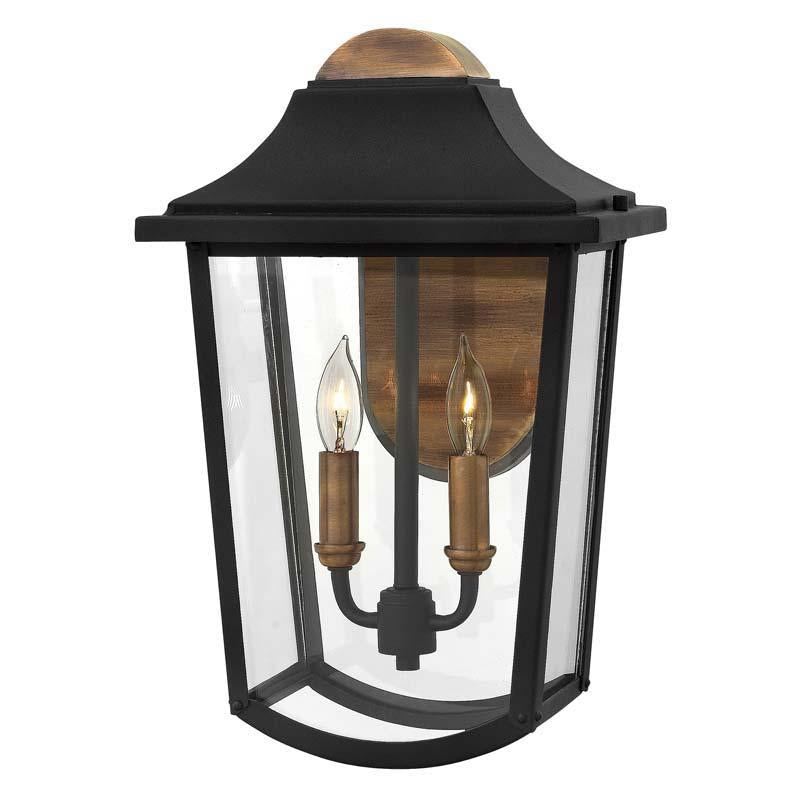 Hinkley 1974BK Outdoor Burton Black Wall Lights