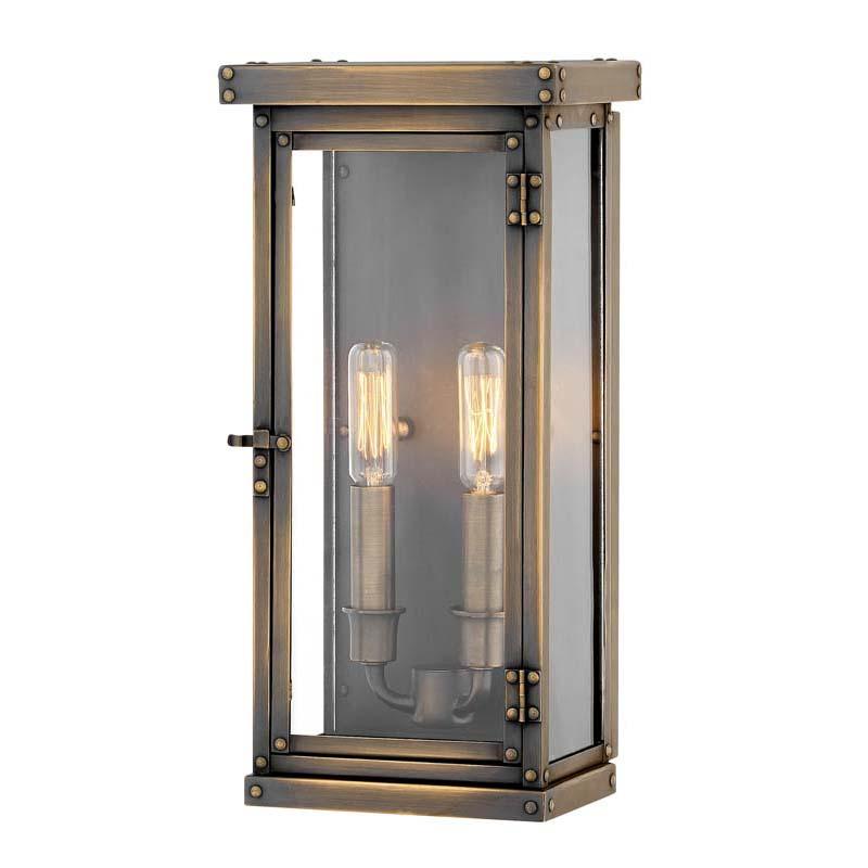 Hinkley 2004DS Outdoor Hamilton Dark Antique Brass Wall Lights