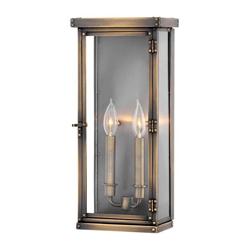 Hinkley 2005DS Outdoor Hamilton Dark Antique Brass Wall Lights