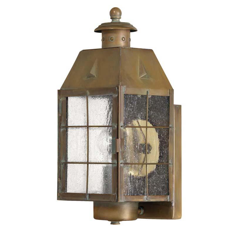 Hinkley 2370AS Outdoor Nantucket Aged Brass Wall Lights