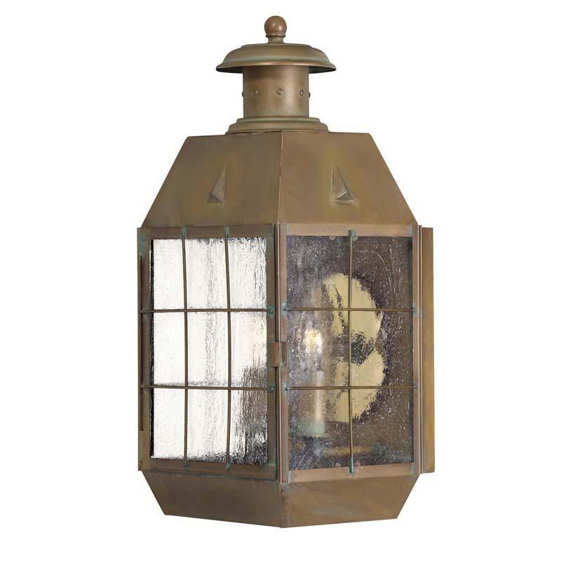 Hinkley 2374AS Outdoor Nantucket Aged Brass Wall Lights