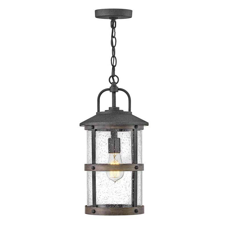 Hinkley 2682DZ Outdoor Lakehouse Aged Zinc Pendant Lights