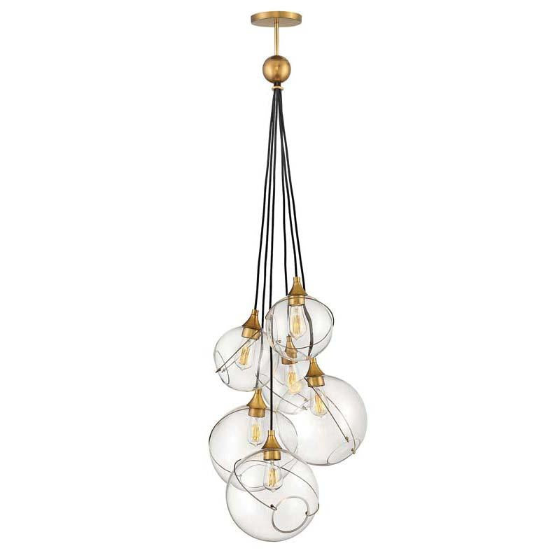 Hinkley 30306HBR Chandelier Skye Heritage Brass Pendant Lights