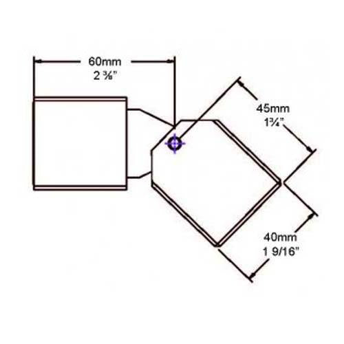 Hunza CWL/L-SC 3W Pure LED Cube Wall Light with Static Colors - Seginus Lighting