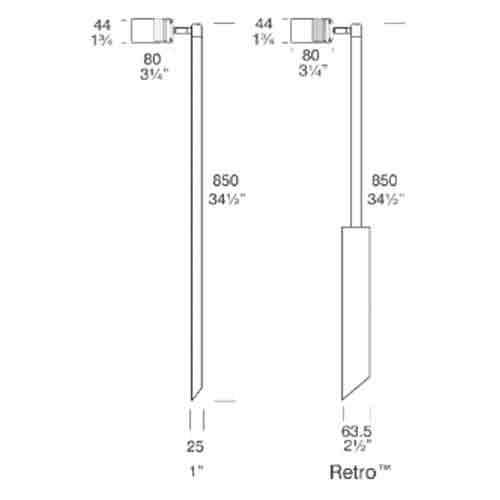 Hunza Euro Single Pole Light - Seginus Lighting