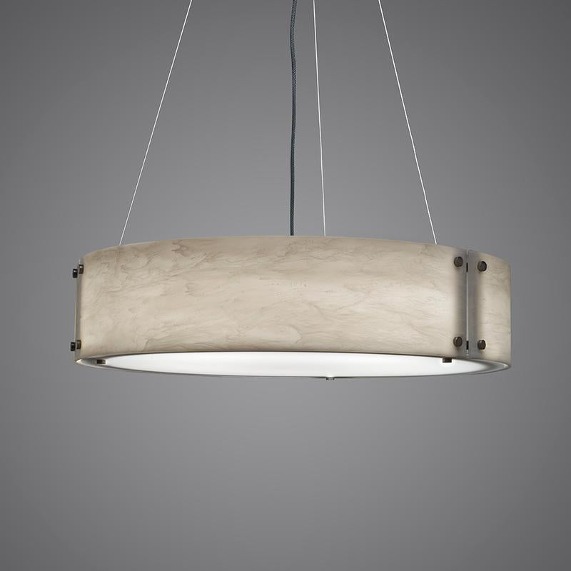 Invicta 16359-24-SFM Indoor/Outdoor Dark Iron Semi Flush Mount Pendant By Ultralights Lighting