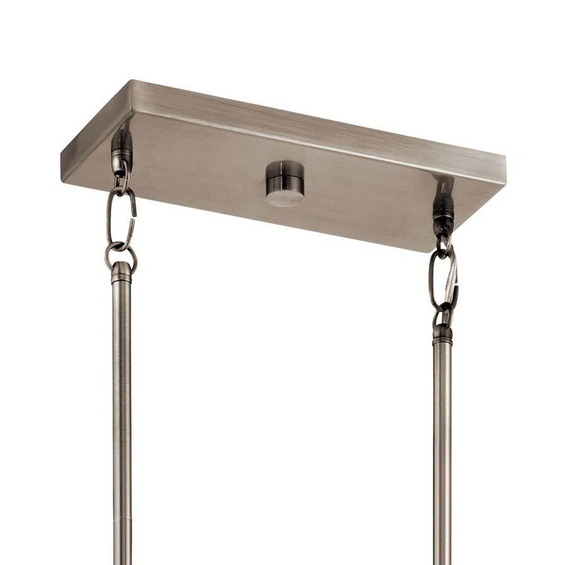 Kichler 43059 Braelyn 11.25" 6 Light Linear Chandelier with Clear Seeded Glass Additional Image 5