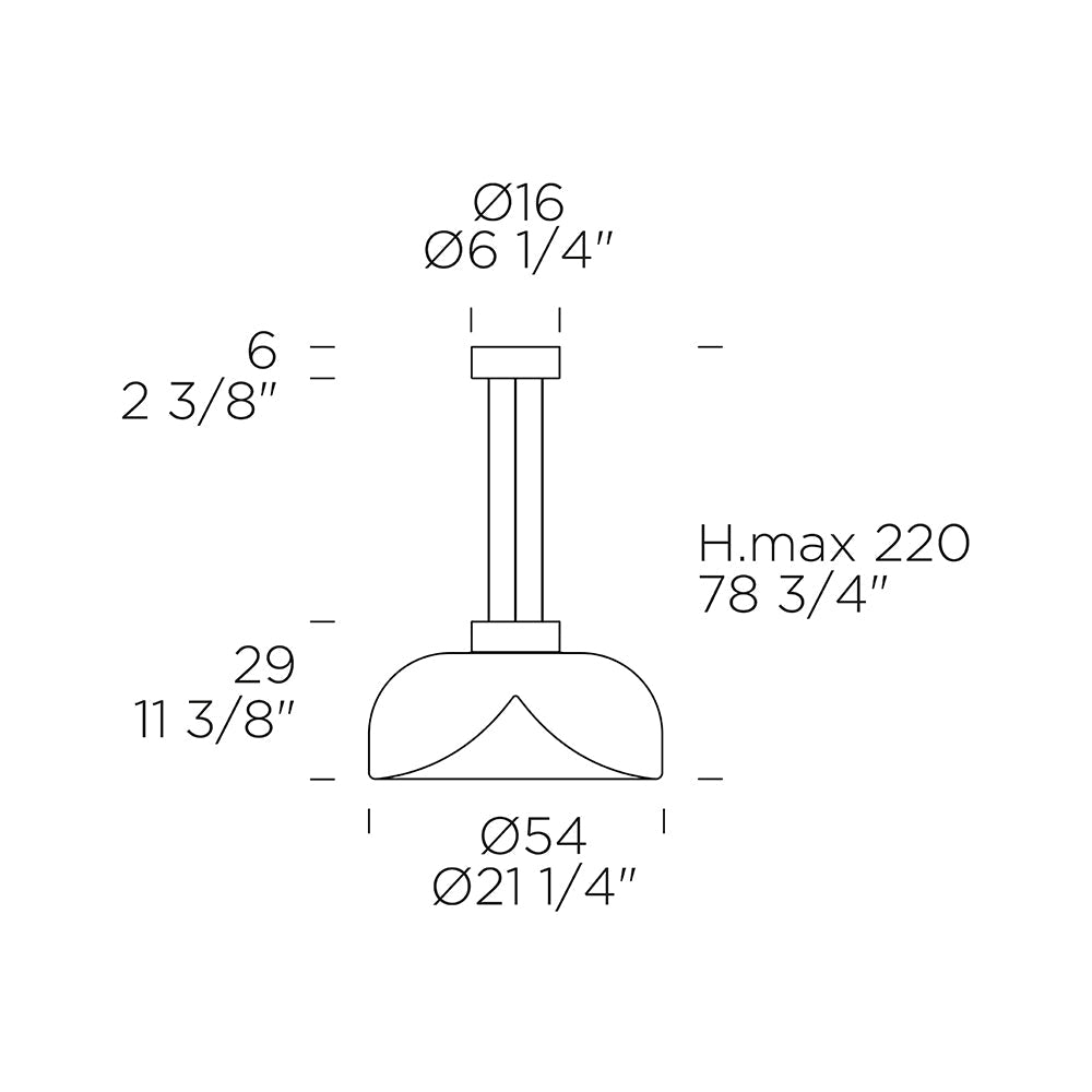 Leucos Lighting Aella S 54 LED Pendant