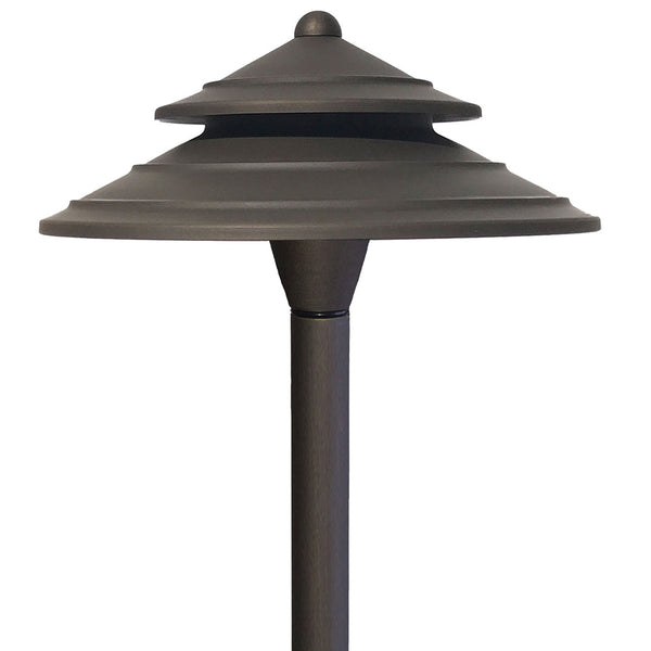 Lightcraft Outdoor Natural Bronze Universal Perfecto Path Light 12V Stake Included